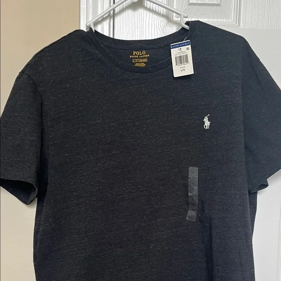 Polo by Ralph Lauren Black Heather Crewneck Tee with White Pony - Picture 3 of 3